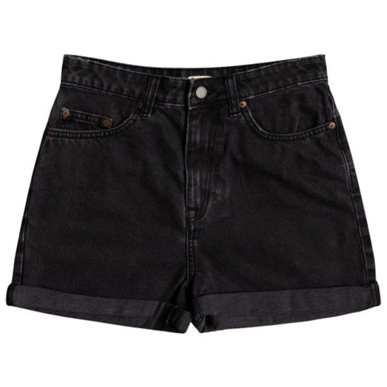 Roxy Γυναικείο σορτς Here Its Me Black - Mom Fit Denim Shorts